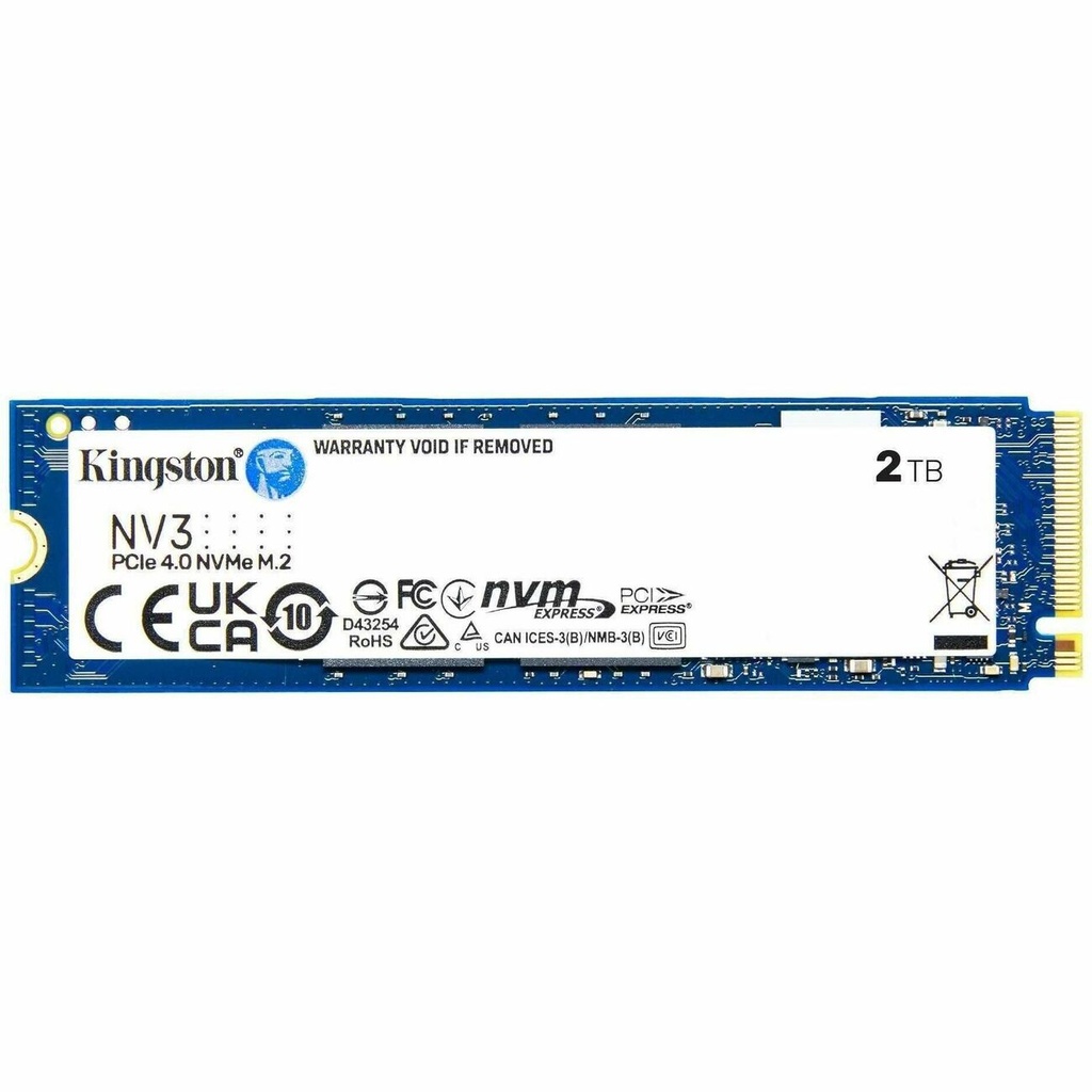 Kingston NV3 2 TB Solid State Drive - M.2 2280 Internal - PCI Express