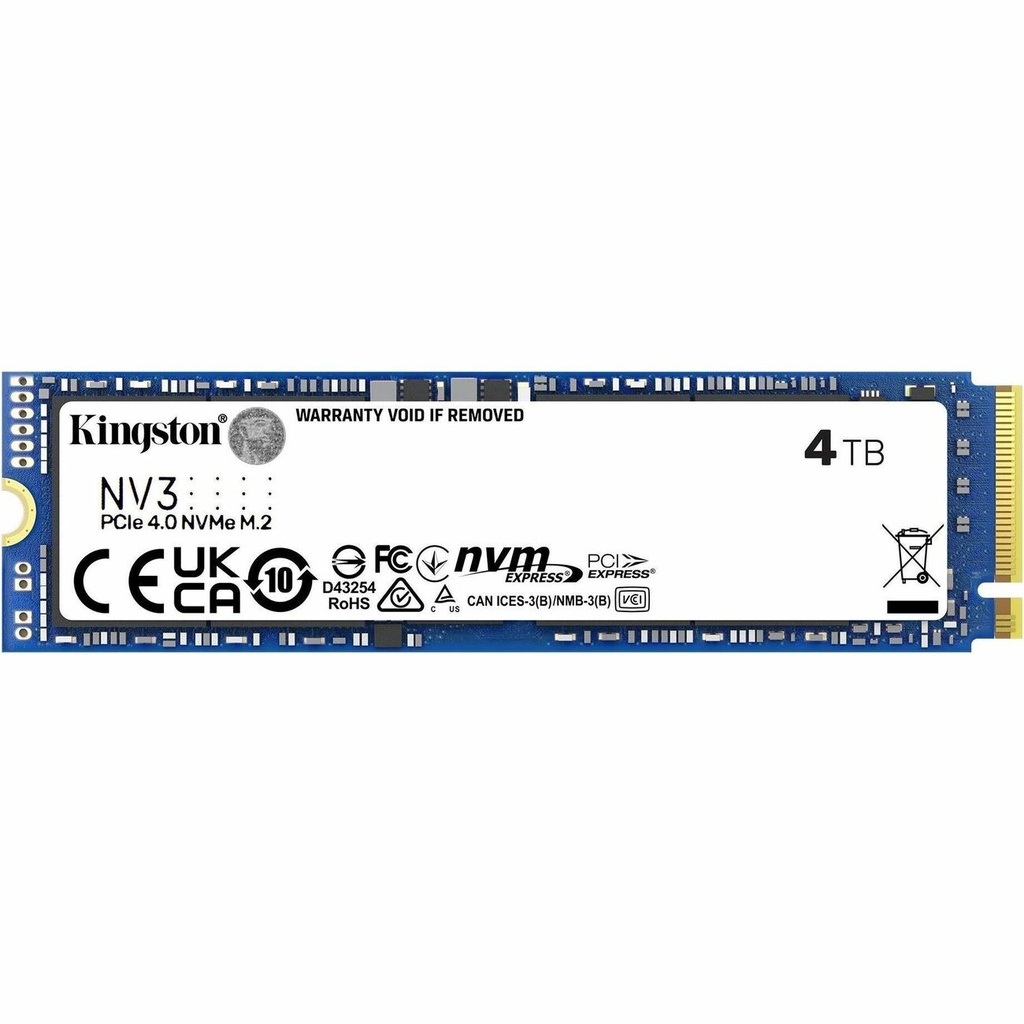 Kingston NV3 4 TB Solid State Drive - M.2 2280 Internal - PCI Express