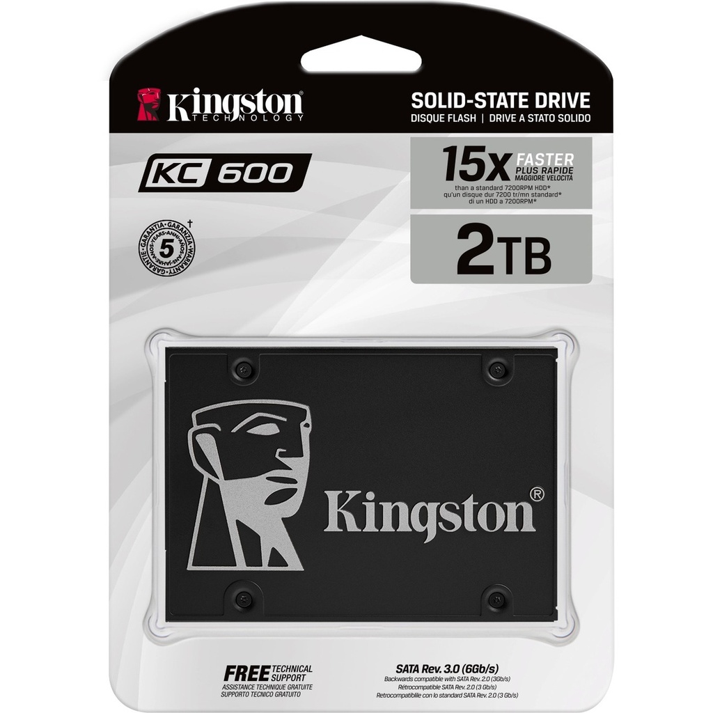 [DH-SKC6002048G] Kingston KC600 2 TB Solid State Drive - 2.5" Internal - SATA (SATA/600