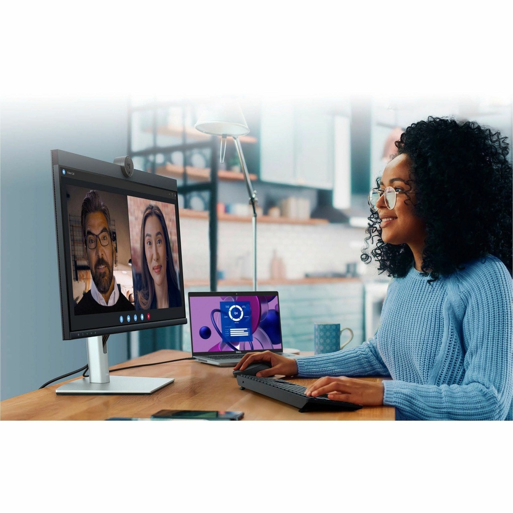 Dell P2724DEB 27" Class Webcam WQHD LED Monitor - 16:9 - Black, Silver