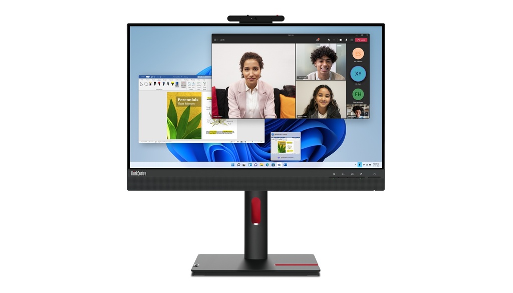 Lenovo ThinkCentre TIO-24 Gen5 24" Class Webcam Full HD LED Monitor -