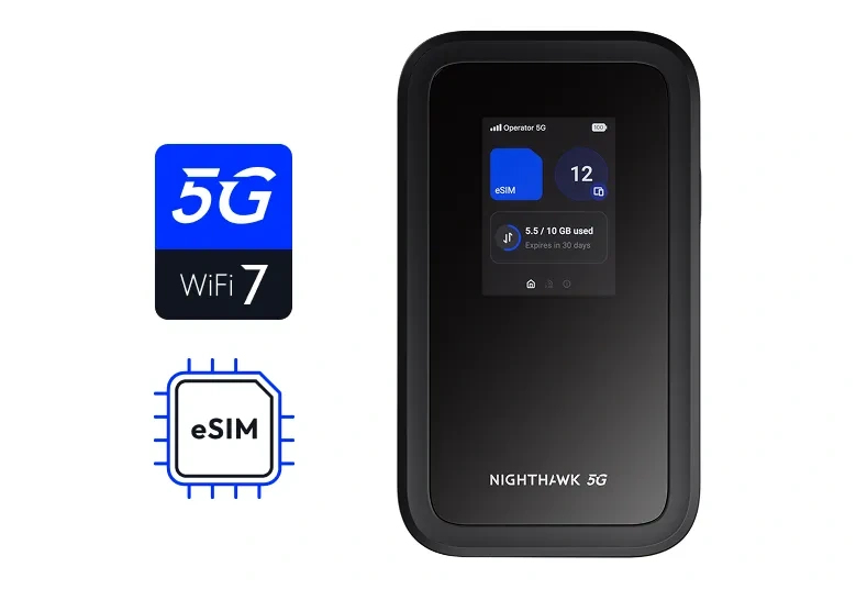 Netgear Nighthawk MH7150 Wi-Fi 7 IEEE 802.11be Cellular Modem/Wireless