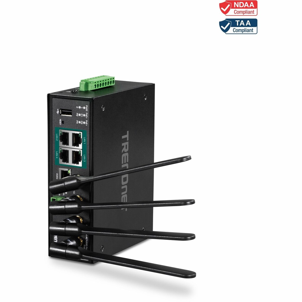 TRENDnet TI-WP100 Wi-Fi 5 IEEE 802.11ac Ethernet Wireless Router - TAA