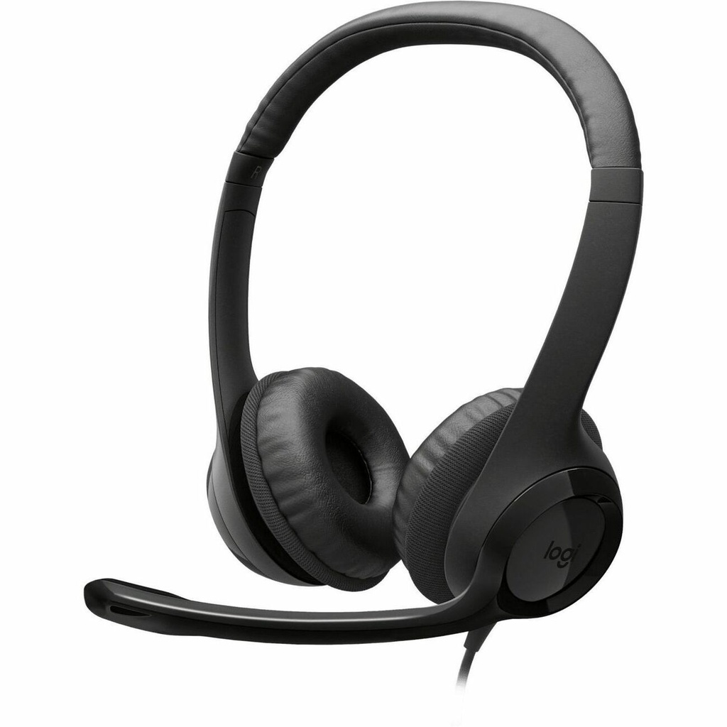 Logitech H390 Wired Headset for PC/Laptop, Stereo Headphones with Nois