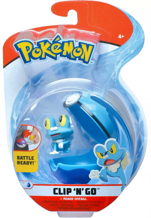 Froakie (Clip 'N' Go, Dive Ball + 2-inch figure)