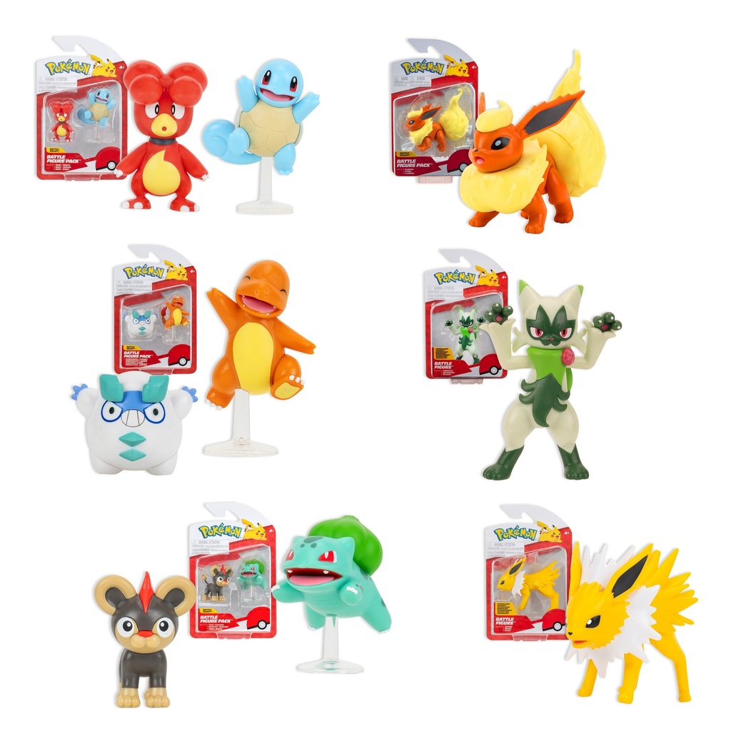 Pokemon Battle Figure 2-Pack: Magby & Squirtle (#5, Wave 19)