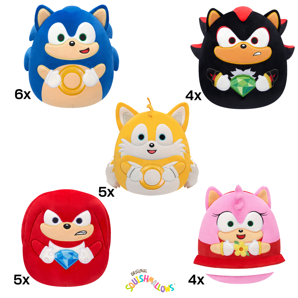 [XY-T00137] Sonic 8" Plush Assortment 24 Pack