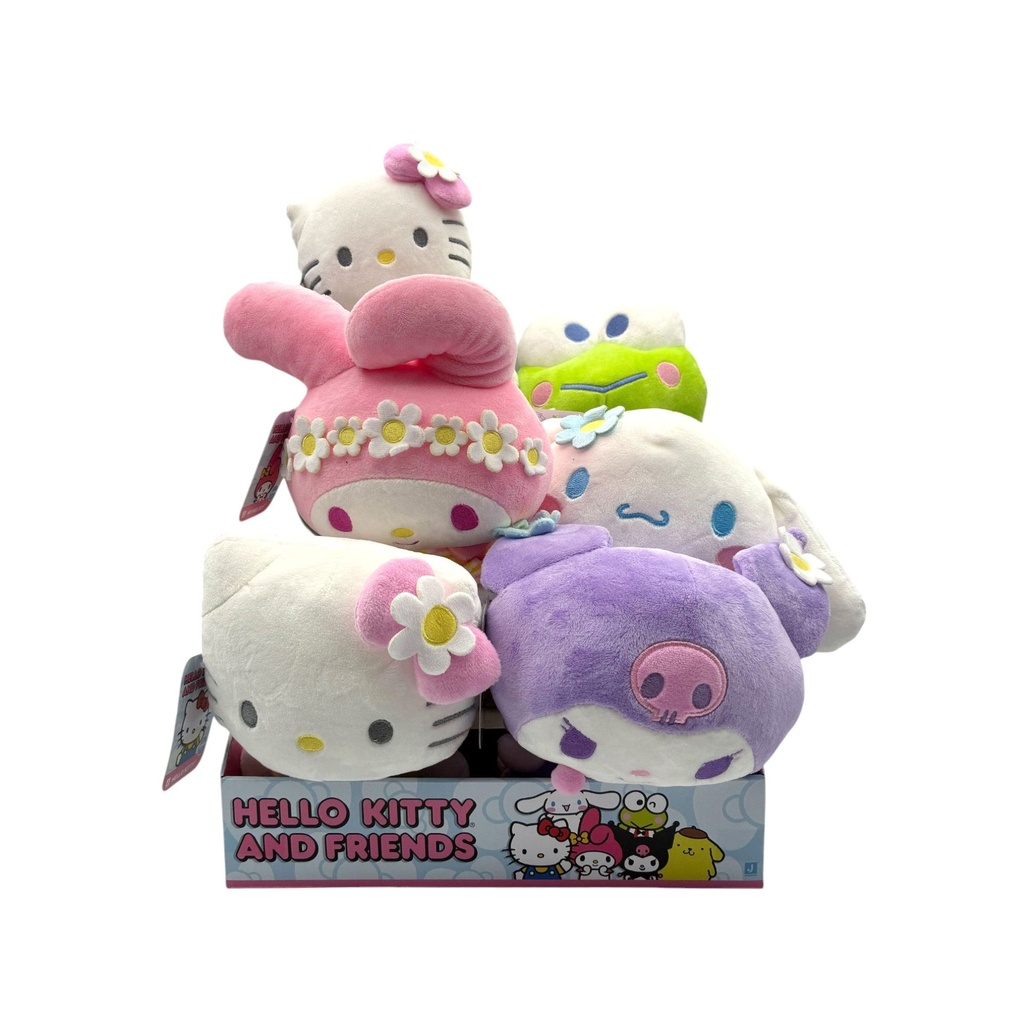 [XY-T16699] Hello Kitty 8" Plush Assortment 6 Pack (Hello Kitty, My Melody, Kuromi, Cinnamor
