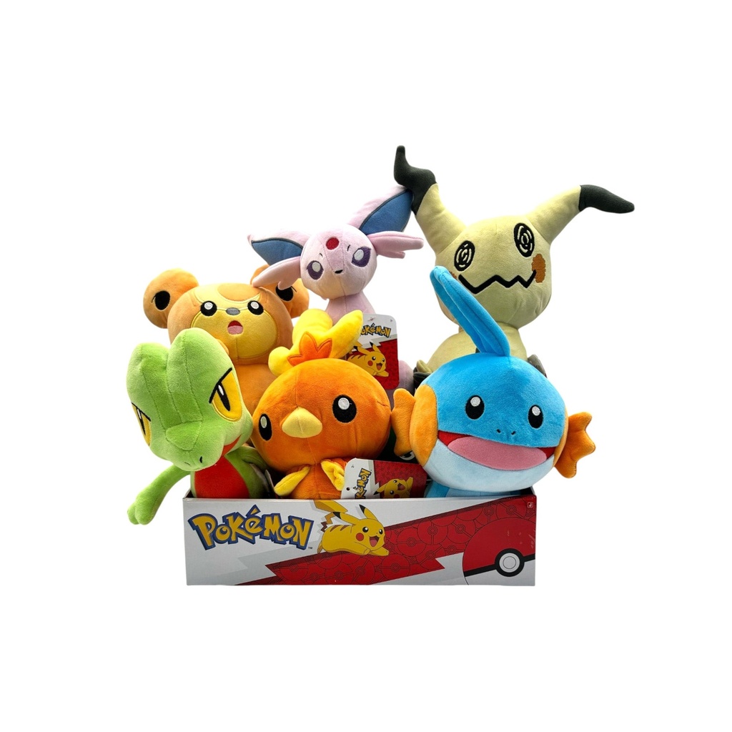 Pokémon 8" Plush Countertop Display (Gen 3 Starters)