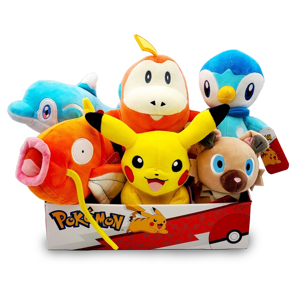 [XY-T95217BB] Pokémon 8" Plush Countertop Display (Style 2) - 6 Pack