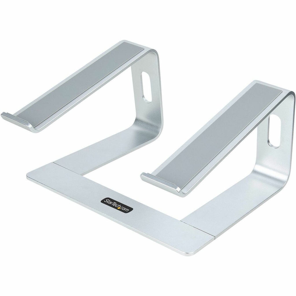 StarTech Laptop Stand for Desk, Supports 5kg / 11lb, Aluminum, Silver,
