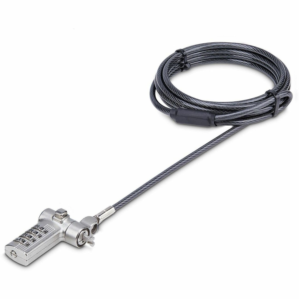 StarTech Universal Laptop Lock 6.6ft, Keyless Combo. Security Locking