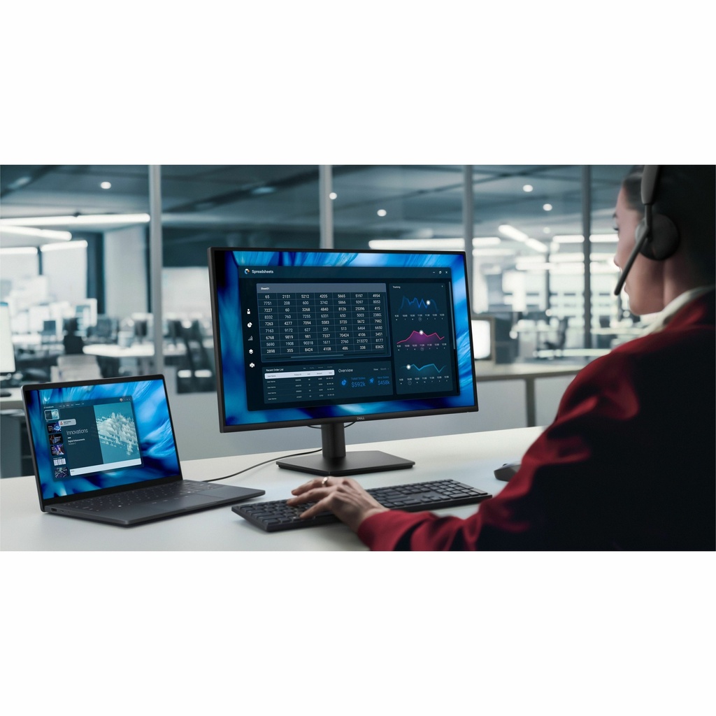 Dell Pro E2726DS 27" Class WQHD LED Monitor - 16:9 - Black